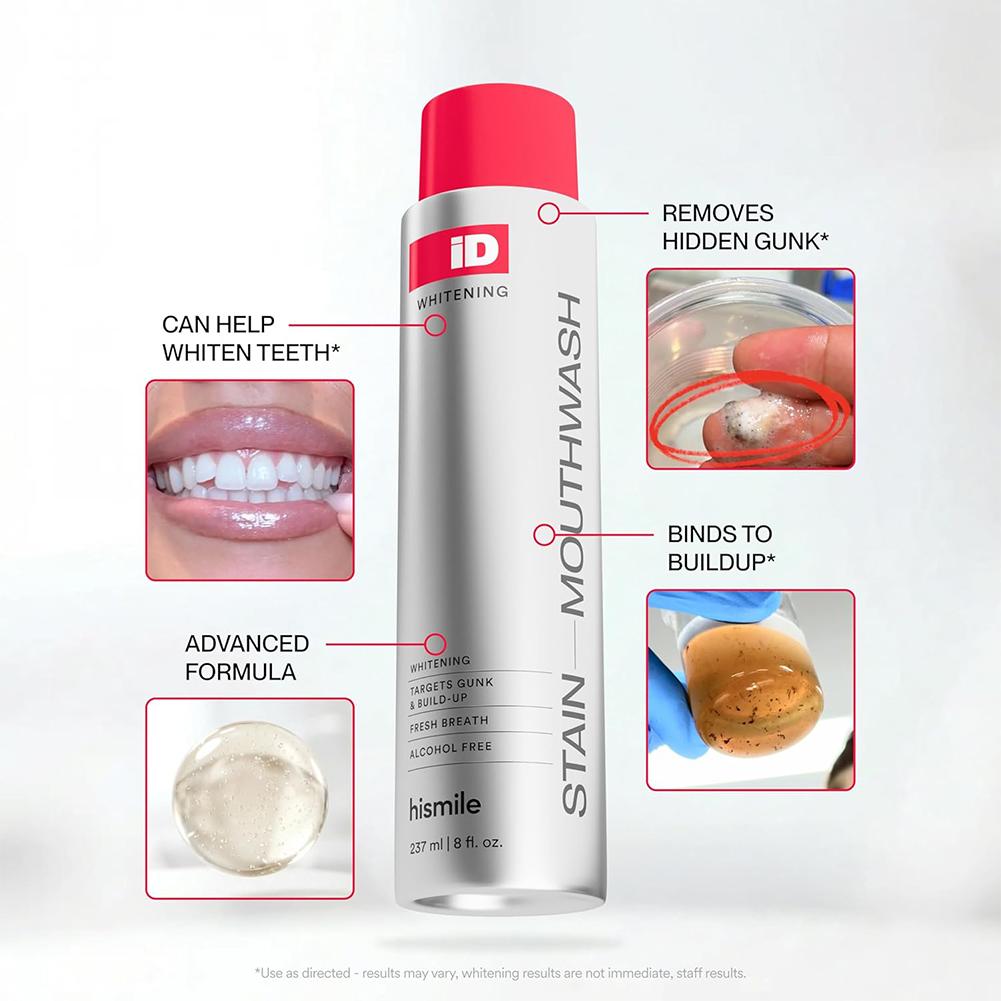 Whitening Mouthwash - Hismile iD Alcohol Free Mouthwash Deep