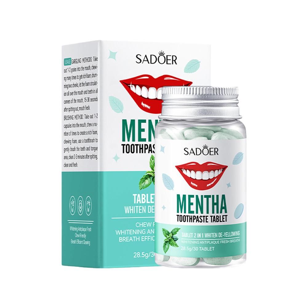 Teeth Whitening Ai - Mint Solid Toothpaste Tablets Mint Flavors