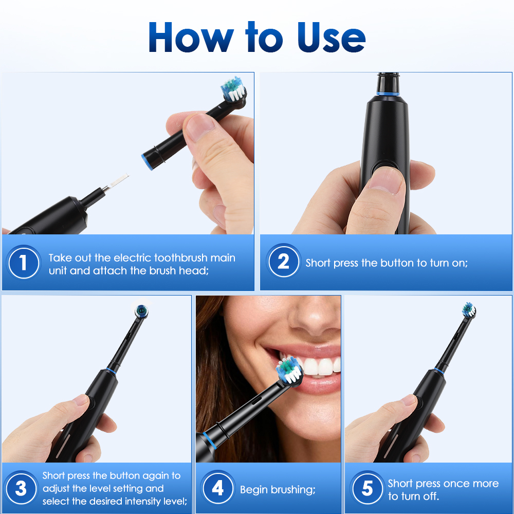 Rotary Electric Toothbrush Rec - đánh giá và giá Teeth Whitening Toothbrush