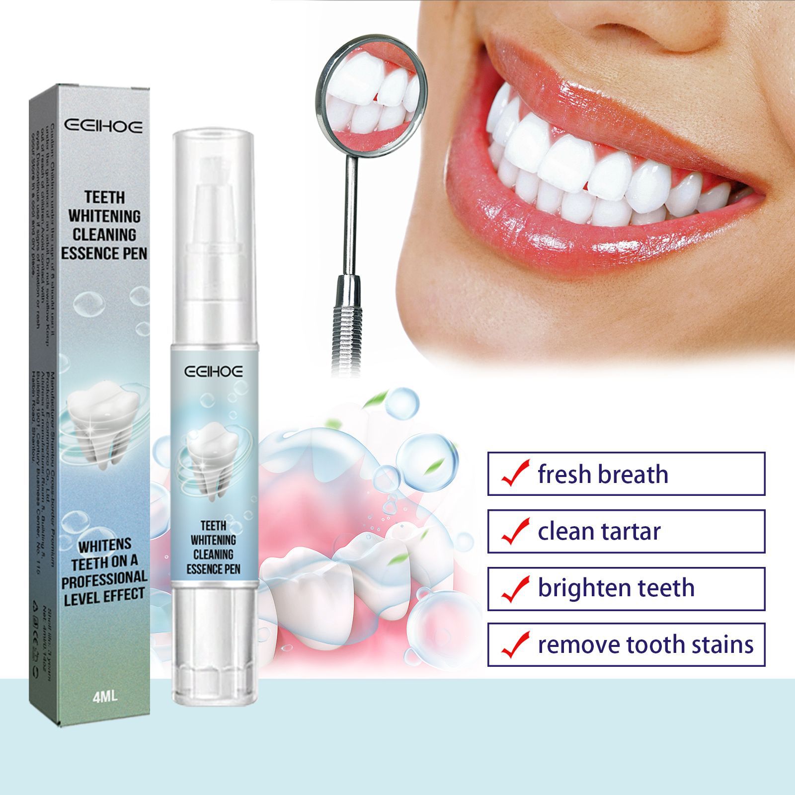 EELHOE Teeth Whitening Pen Den - đánh giá và giá Whitening Pen Bleach