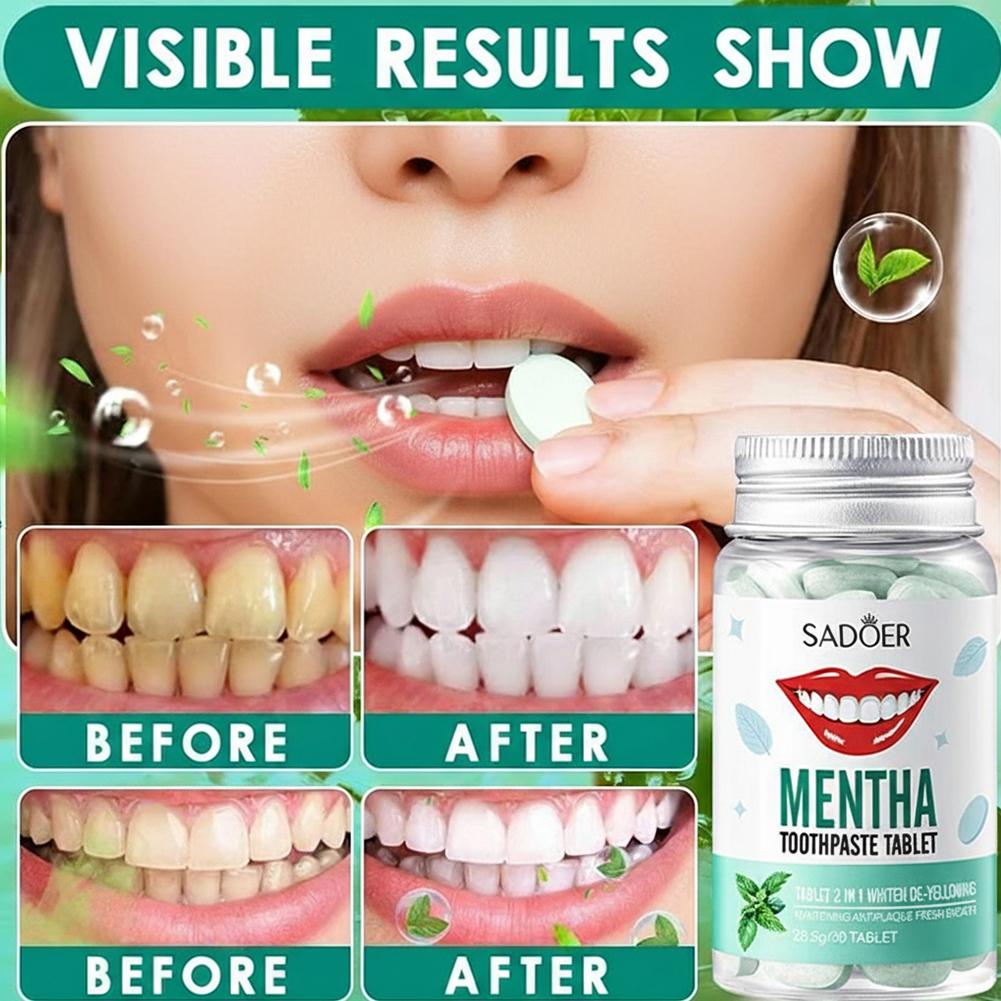 30Pcs Solid Toothpaste Tablets - đánh giá và giá Whitening Mouthwash