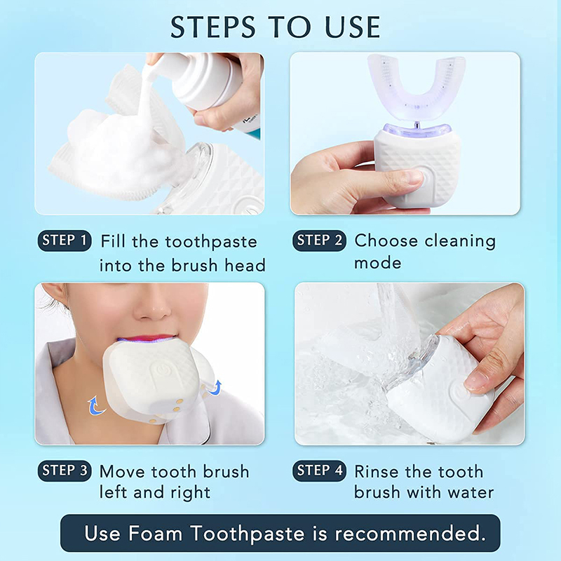 U-Shaped Rechargeable Light Qu - đánh giá và giá Teeth Whitening Vape