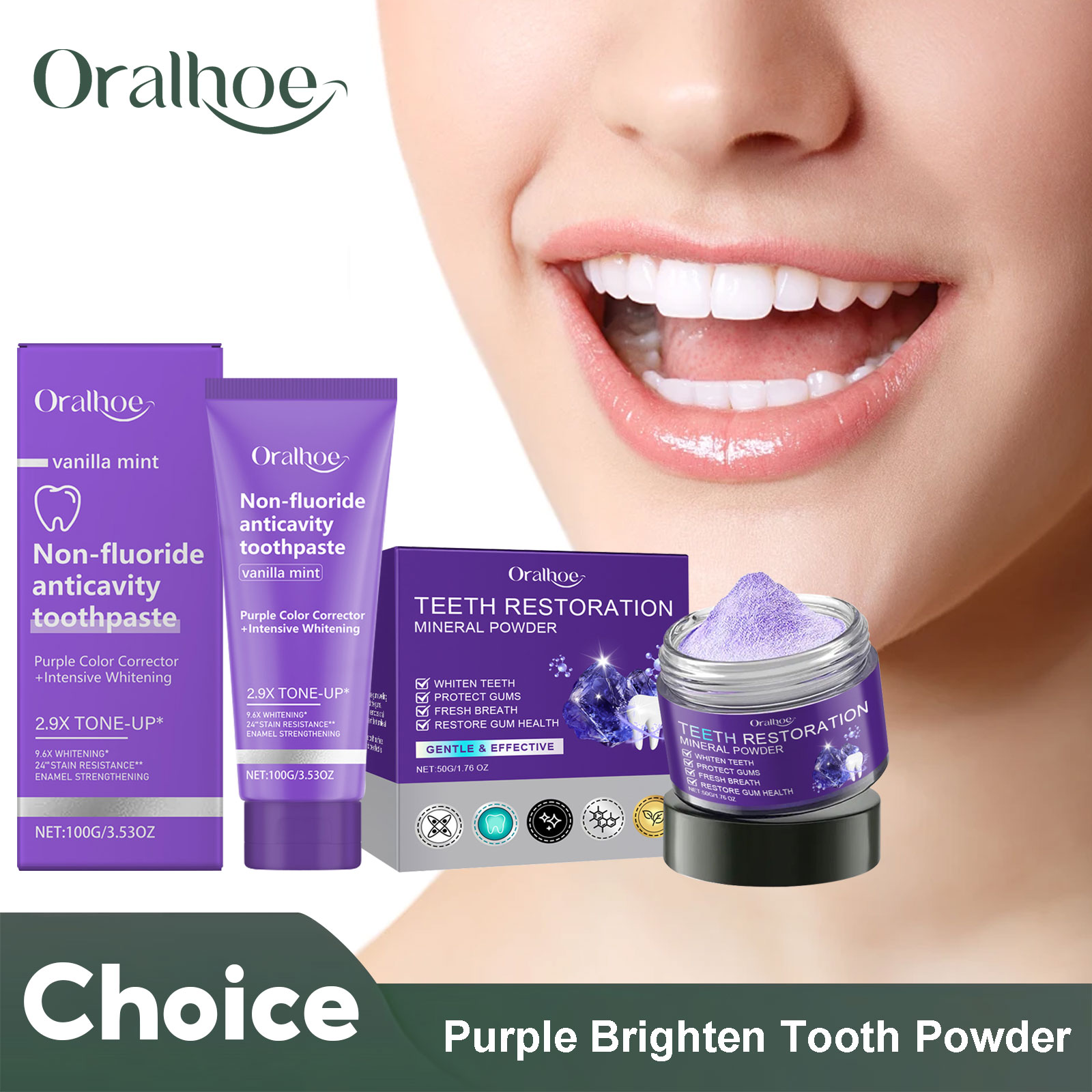 Teeth Restoration Mineral Powd - đánh giá và giá Teeth Whitening Ai