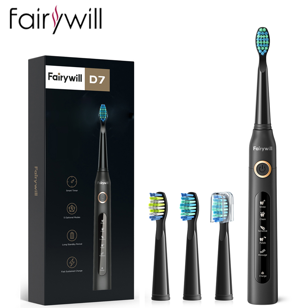 Fairywill Electric Sonic Tooth - đánh giá và giá Teeth Whitening Toothbrush