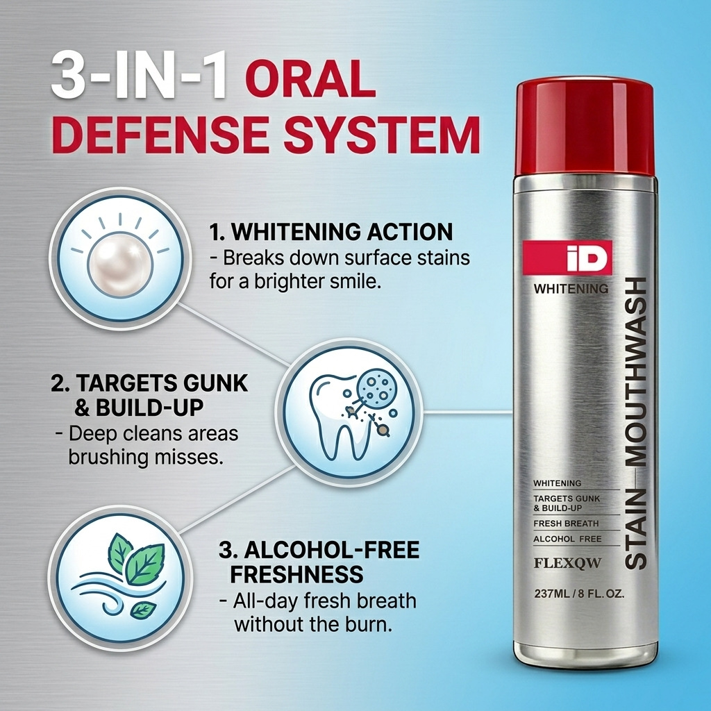 Hismile ID Whitening Stain Mou - đánh giá và giá Whitening Mouthwash