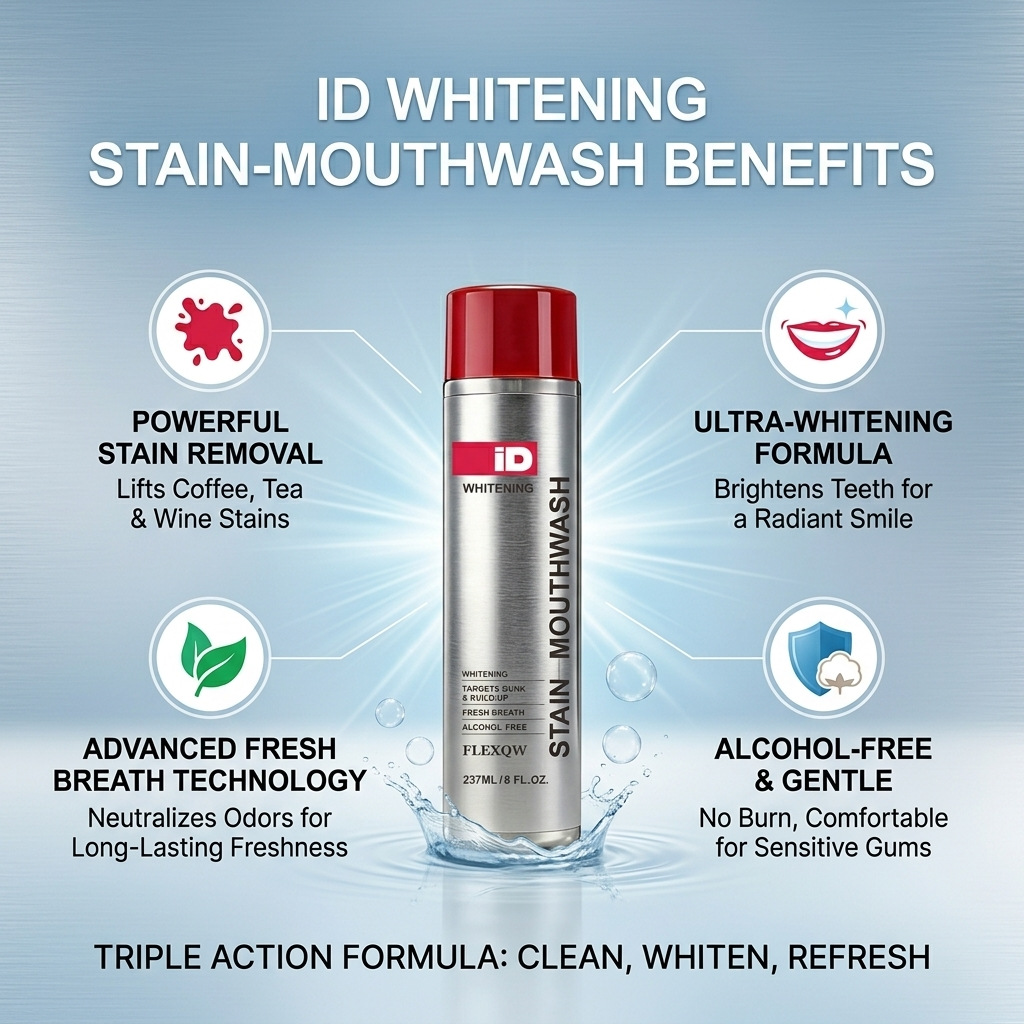 Hismile ID Whitening Stain Mou - đánh giá và giá Whitening Mouthwash