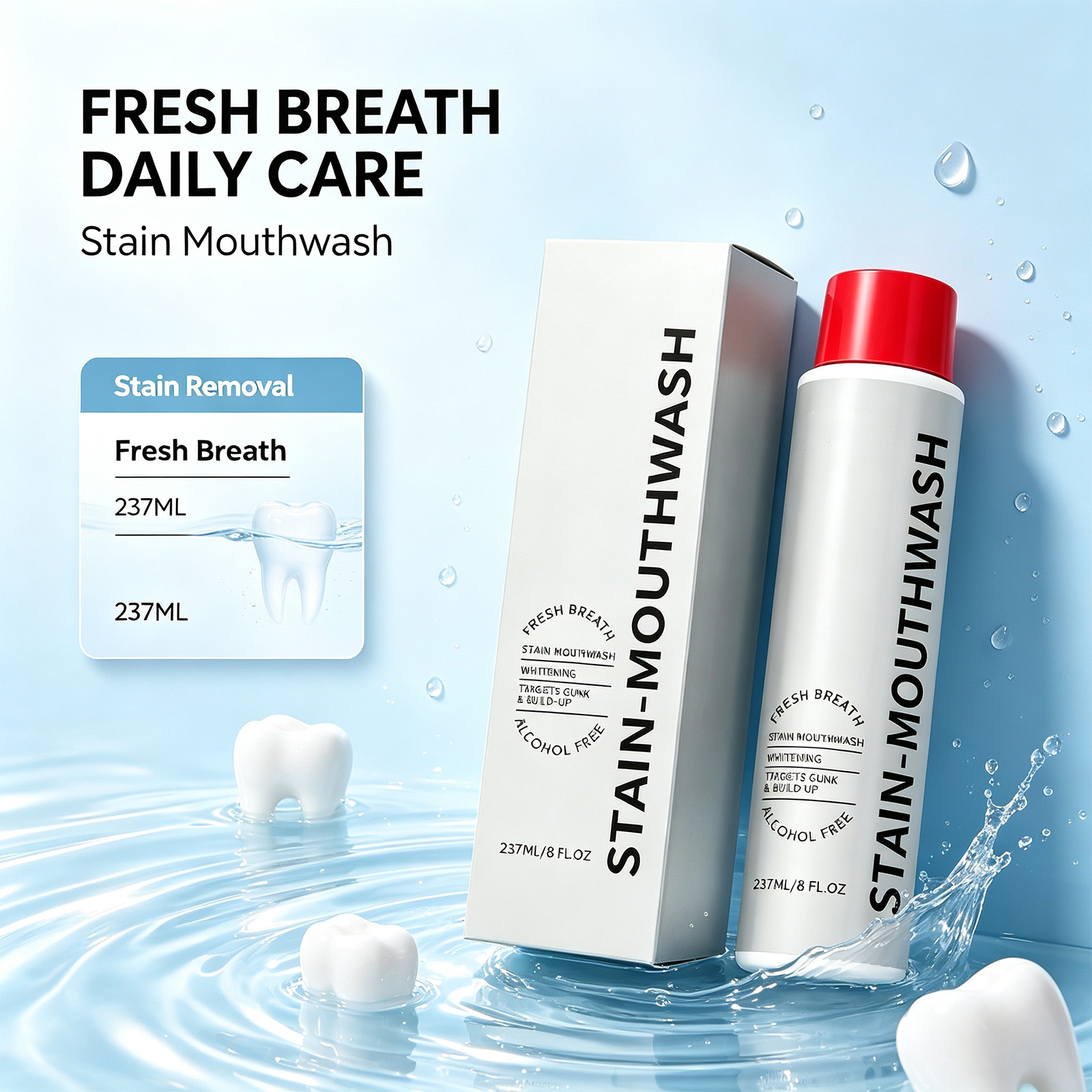 Whitening Mouthwash Alcohol Fr - đánh giá và giá Whitening Mouthwash