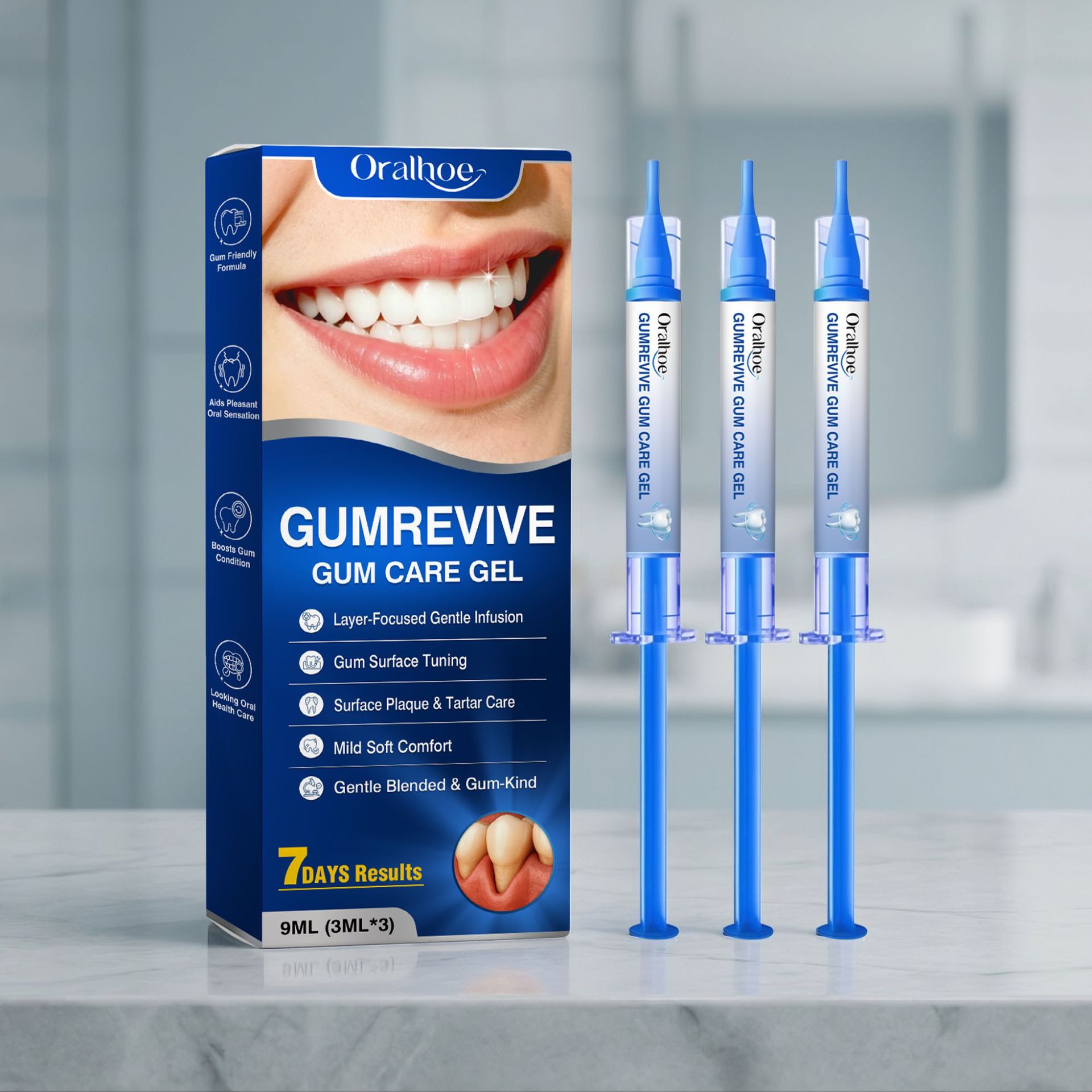 Oral Care Gel 3Pcs Gum Cleanin - đánh giá và giá Teeth Whitening Ai