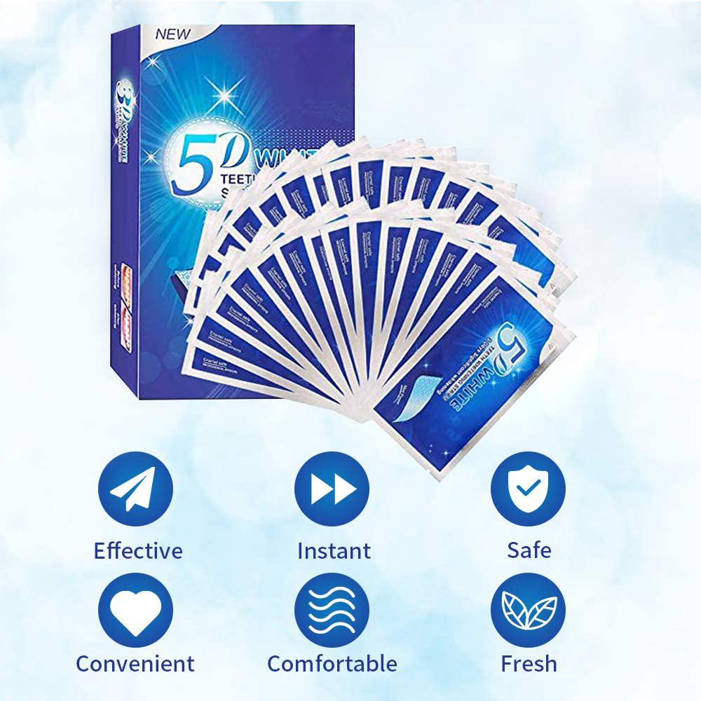 5D White Teeth Whitening Strip - đánh giá và giá Teeth Whitening Ai