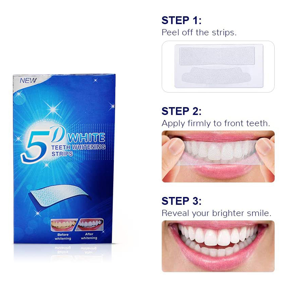5D White Teeth Whitening Strip - đánh giá và giá Teeth Whitening Ai