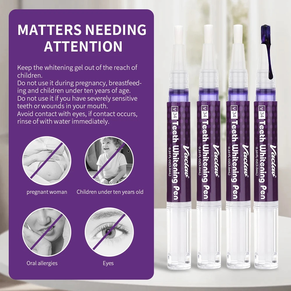 Vaclav V34 Purple teeth whiten - đánh giá và giá Teeth Whitening Ai