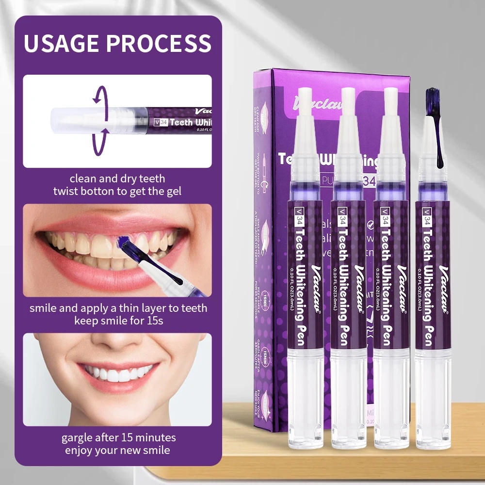 Vaclav V34 Purple teeth whiten - đánh giá và giá Teeth Whitening Ai